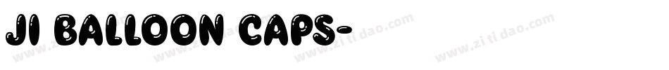 JI Balloon Caps字体转换